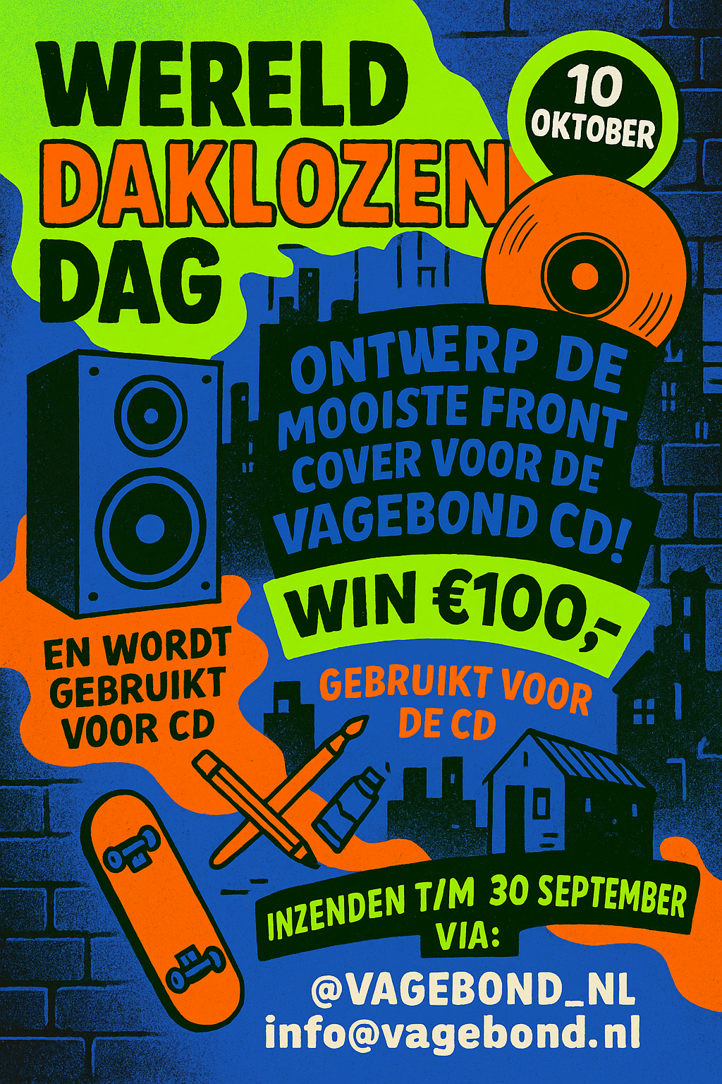 🎉 Prijsuitreiking CD-coverontwerp Wereld Daklozendag 10 Oktober2025